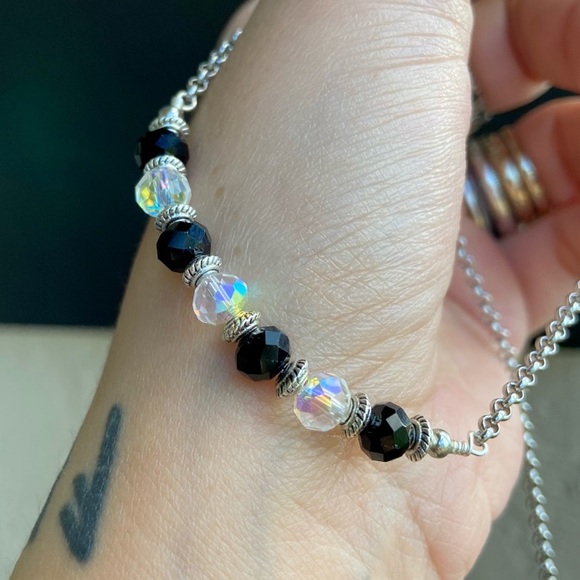 ♓️ Pisces zodiac necklaces .Set of 2 necklaces . zodiac sign & rhinestones - Picture 10 of 13